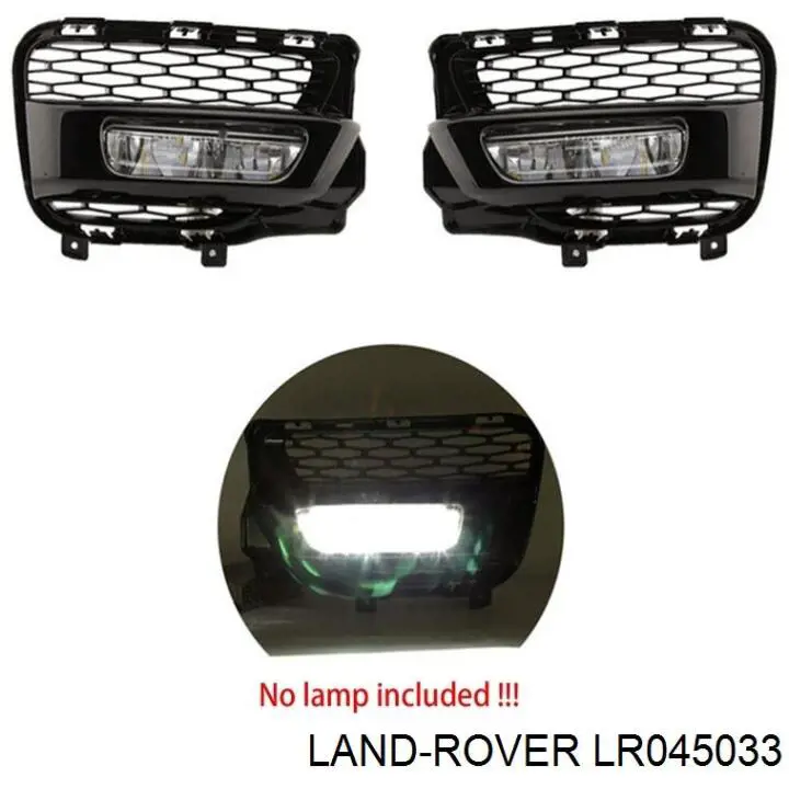 Заглушка, решетка противотуманных фар бампера переднего, правая Land Rover LR045033 цена, от 27.87 USD