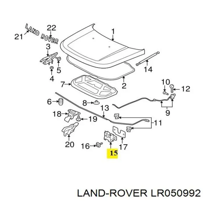 Замок крышки капота Hoffer 3100559
