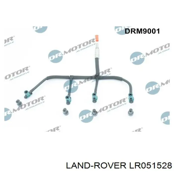 LR008711 Land Rover трубка топливная, обратная от форсунок