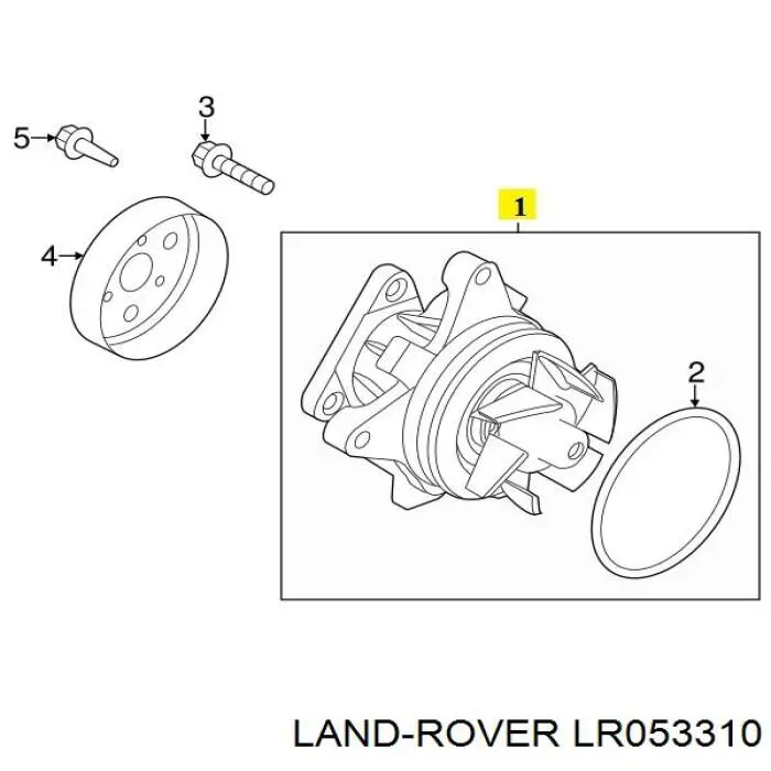 LR053310 Land Rover помпа