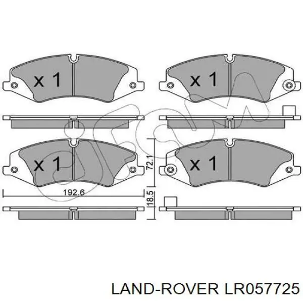 Колодки Land Rover LR057725 цена, от 67.26 USD