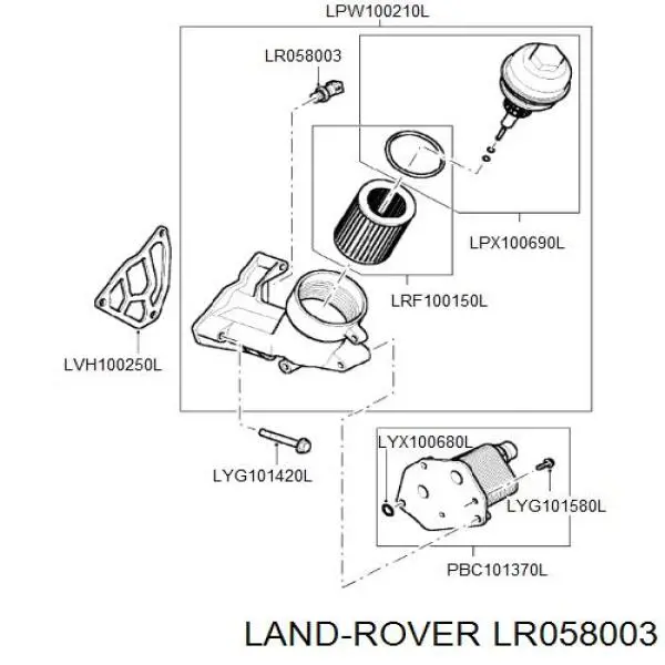  LR058003 Land Rover