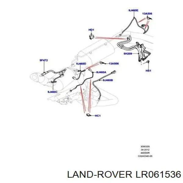 Насос топливный высокого давления (ТНВД) Land Rover LR061536 цена, от 570.13 USD
