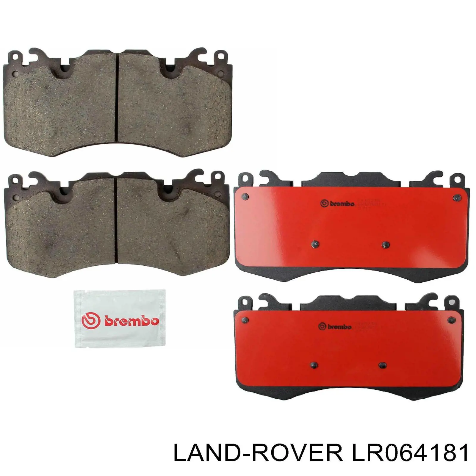 Купить LR064181 Land Rover Колодки тормозные