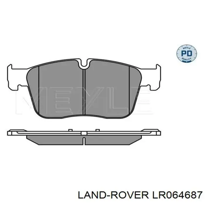 Pastillas de freno delanteras LR064687 Land Rover