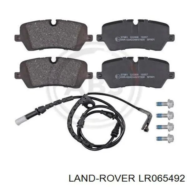 LR065492 Land Rover колодки тормозные задние дисковые