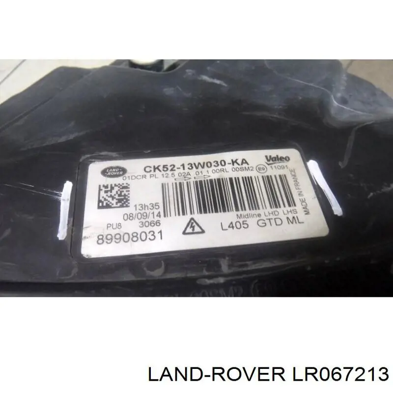 Фара левая Land Rover LR067213 цена, от 449.99 USD