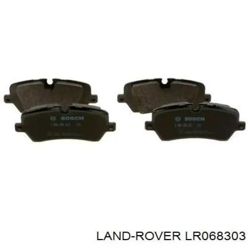 LR068303 Land Rover sapatas do freio traseiras de disco