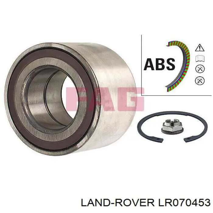 Комплект подшипника ступицы колеса Land Rover LR070453 цена, от 55.16 USD