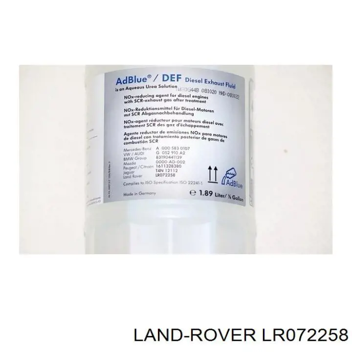 Жидкость AD Blue, мочевина Land Rover LR072258 цена, от 37.44 USD
