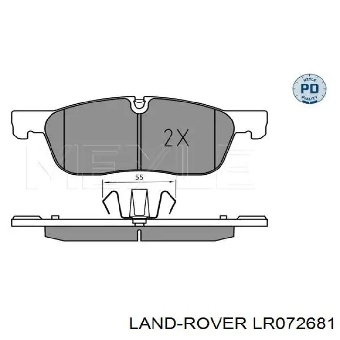 Колодки Land Rover LR072681 цена, от 76.21 USD