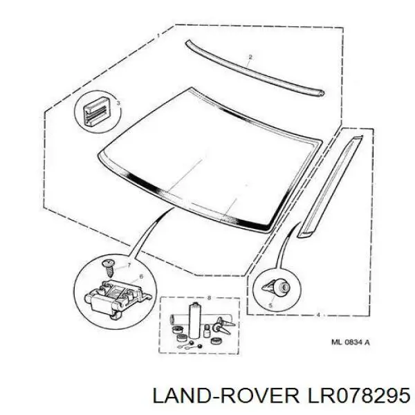 Клей-герметик для стекол Land Rover LR078295