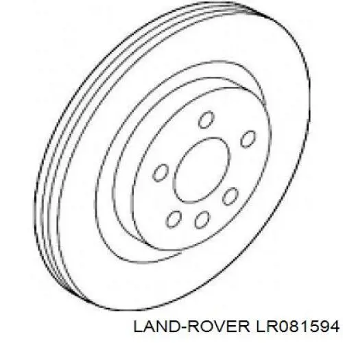 Купить LR081594 Land Rover Ротор тормозной
