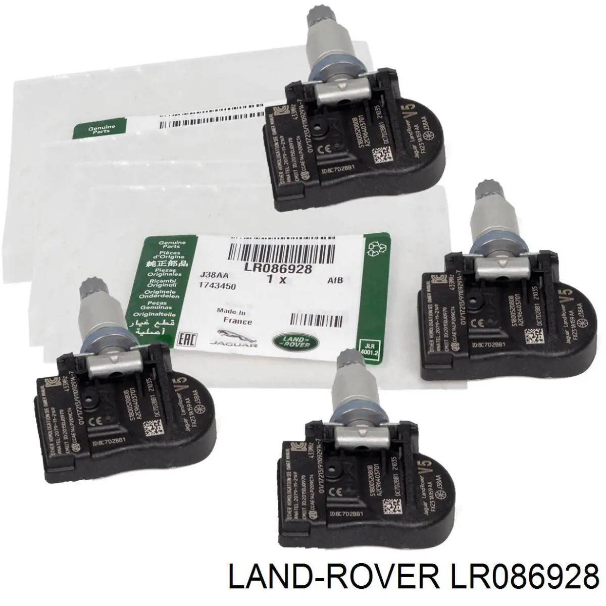 LR086928 Land Rover sensor de pressão de ar nos pneus