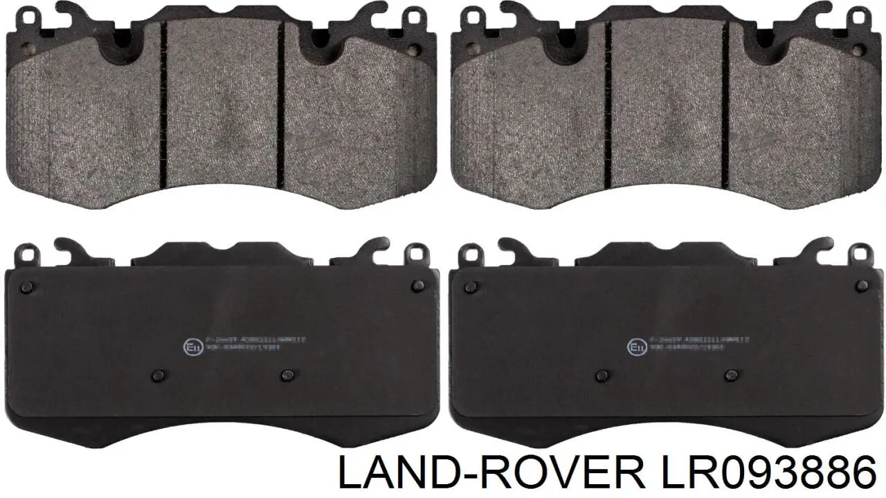 LR093886 Land Rover колодки тормозные передние дисковые