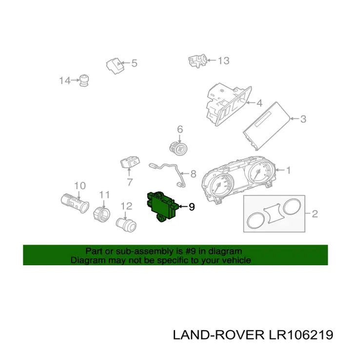 LR106219 Land Rover 