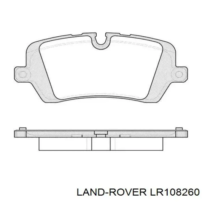 Задние тормозные колодки LR108260 Land Rover