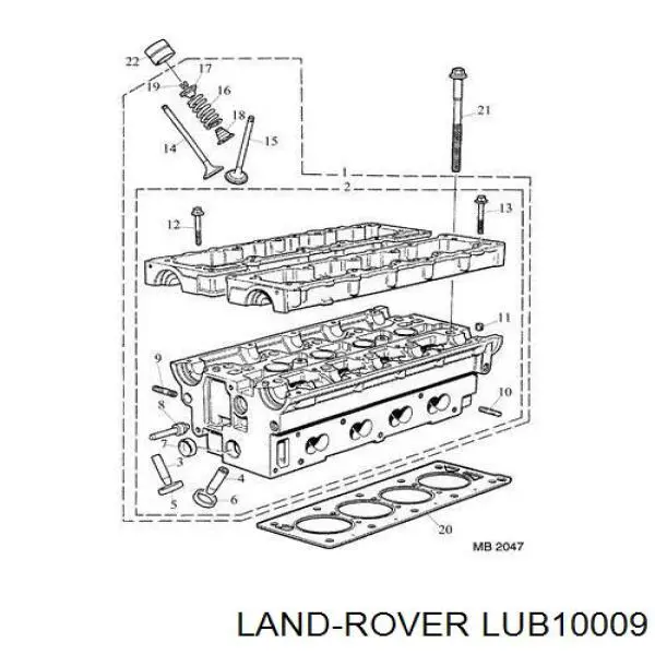 LUB10009 Land Rover bucim de válvula (coletor de óleo, admissão/escape)