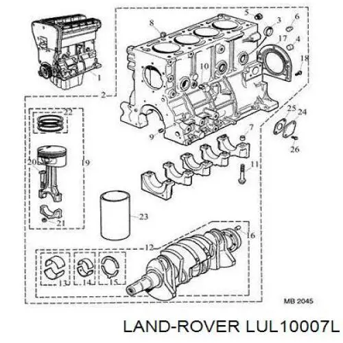 Сальник коленвала задний Land Rover LUL10007L цена, от 88.51 USD