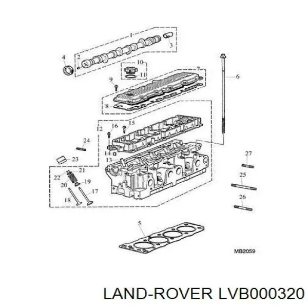 Прокладка ГБЦ LVB000320 Land Rover