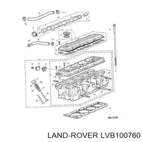 Купить LVB100760 Land Rover Прокладка ГБЦ