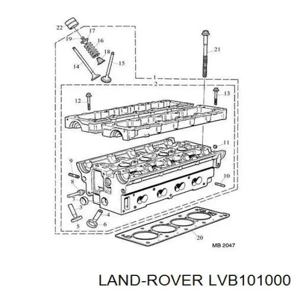 Прокладка ГБЦ LVB101000 Land Rover
