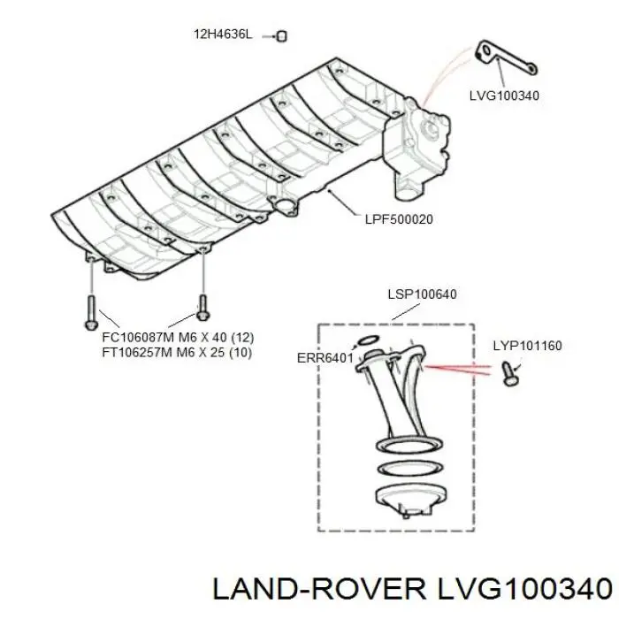 LVG100340 Land Rover Прокладка масляного насоса