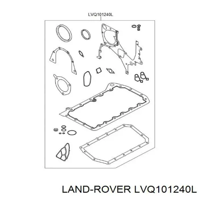 Нижний комплект прокладок двигателя Land Rover LVQ101240L цена, от 128.48 USD