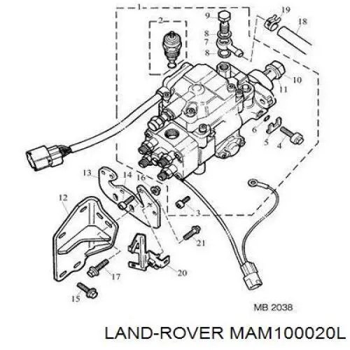 Купить MAM100020L Land Rover 