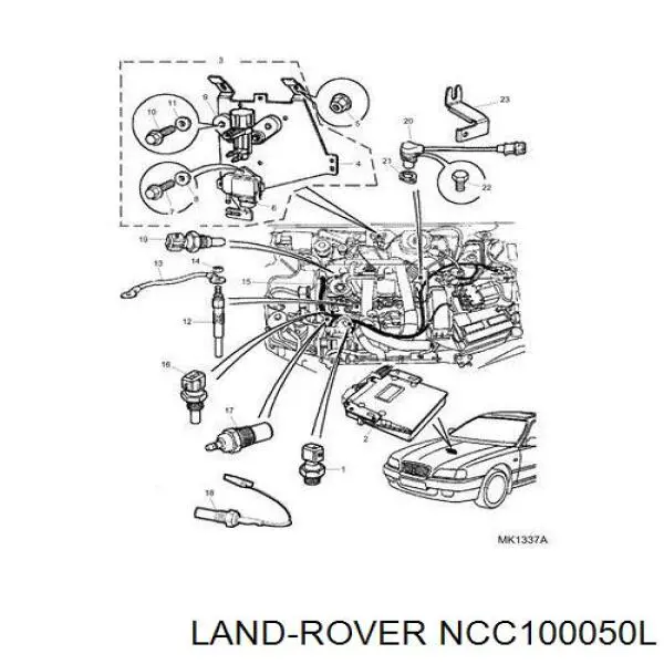 Купить NCC100050L Land Rover Свечи накала