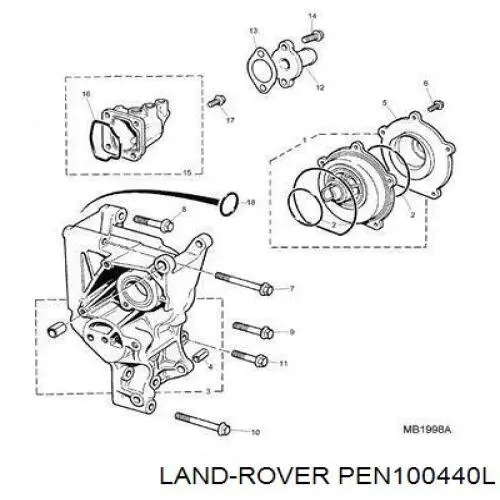 Купить PEN100440L Land Rover 