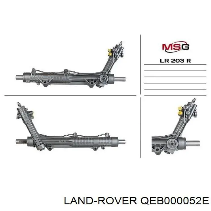 Рулевая рейка QEB000052E Land Rover