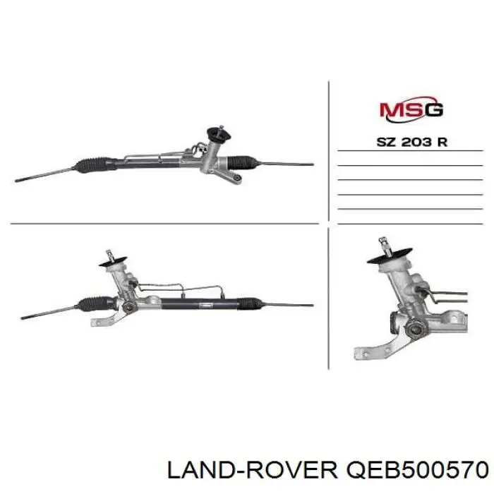 Реечный рулевой механизм Land Rover QEB500570 цена, от 329.40 USD
