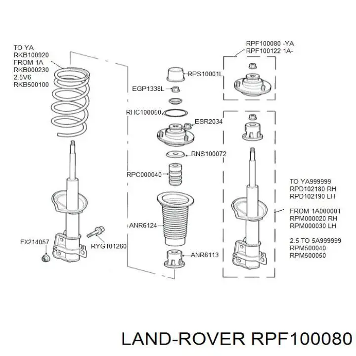 Купить LRSM001 Kautek Опора амортизатора заднего
