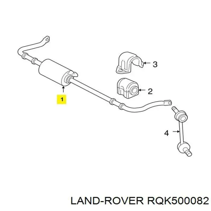 Стабилизатор задний LAND ROVER RQK500082