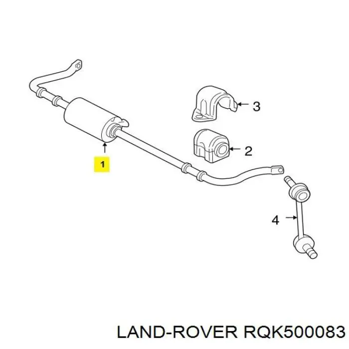 Купить RQK500082 Land Rover Задний стабилизатор поперечной устойчивости