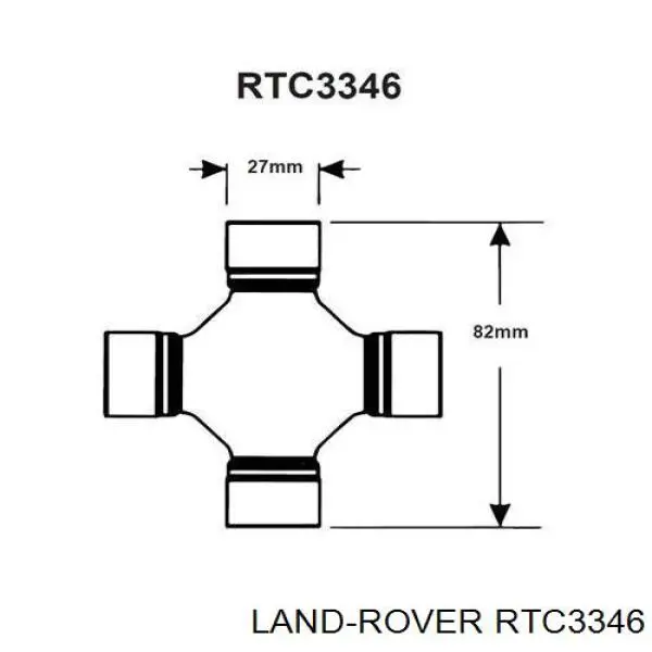RTC3346 Land Rover крестовина карданного вала заднего