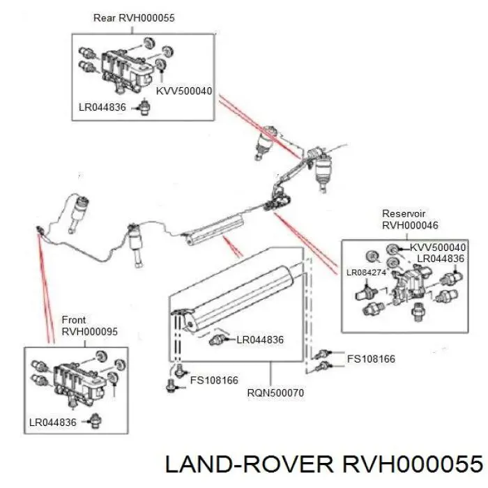 Блок клапанов регулируемой подвески задний ZVLR0055 Zzvf