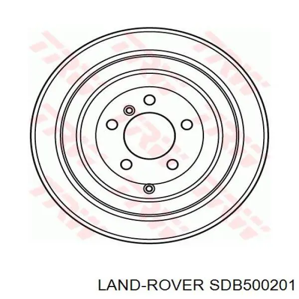 Диск тормозной задний LAND ROVER SDB500201