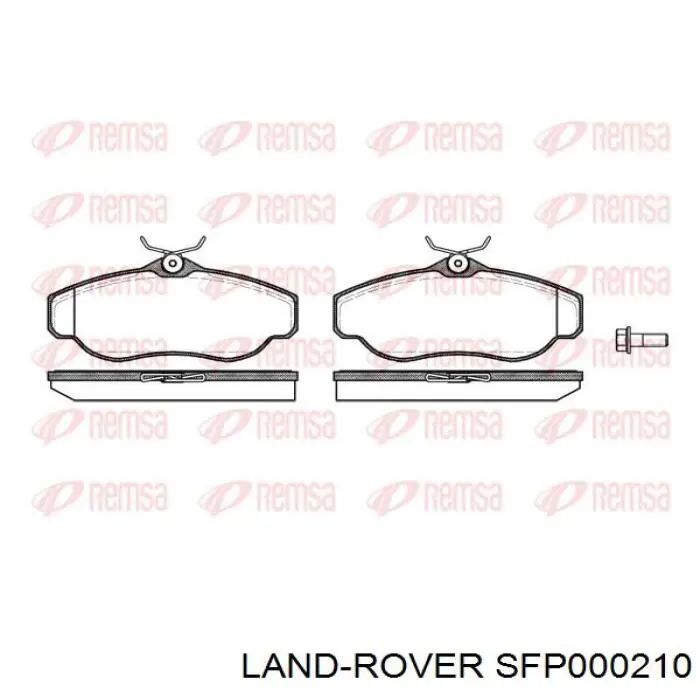 Купить SFP000210 Land Rover Колодки тормозные