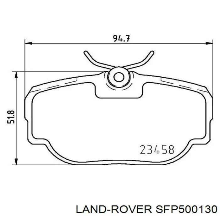Купить SFP500130 Land Rover Колодки тормозные задние, дисковые
