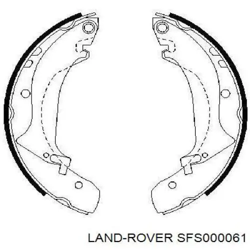 Тормоза рабочие задние ножные и тормозные барабаны Land Rover SFS000061 цена, от 27.69 USD