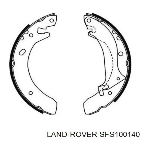Задние барабанные колодки SFS000060 Land Rover