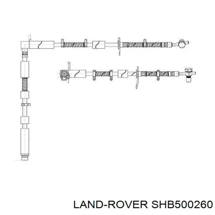 Купить SHB500034 Land Rover Шланг тормозной передний левый