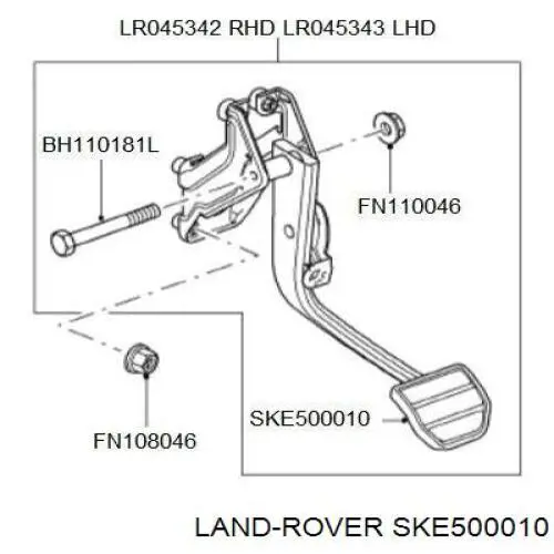  Land Rover SKE500010 цена, от 15.24 USD