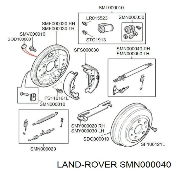  Land Rover SMN000040 цена, от 29.14 USD