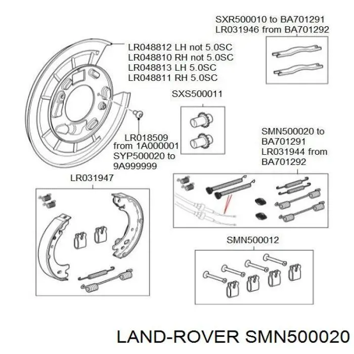  Land Rover SMN500020 цена, от 49.93 USD