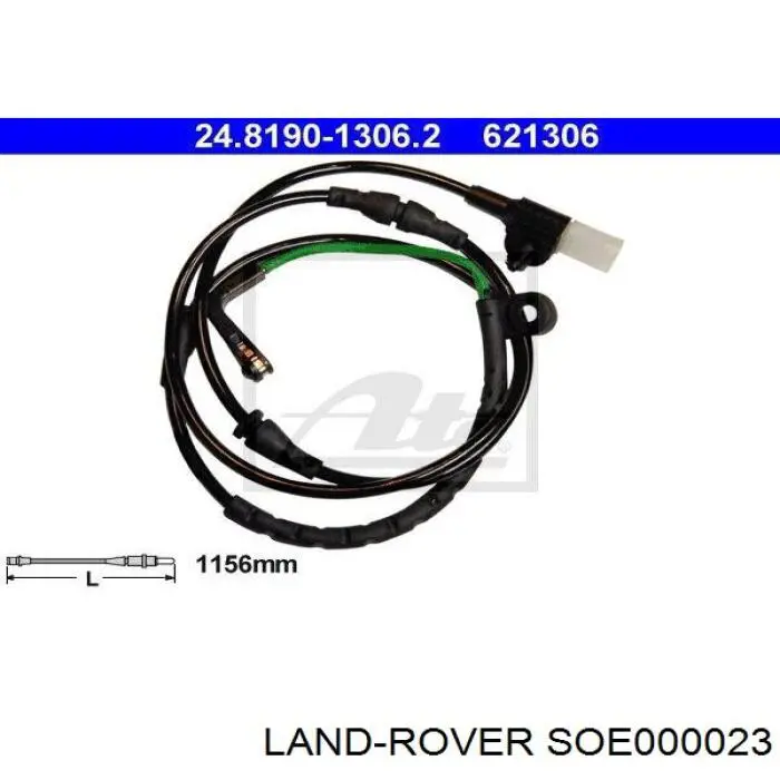 Задний датчик износа тормозных колодок Land Rover SOE000023