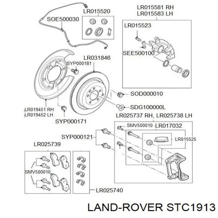  Land Rover STC1913 цена, от 7.42 USD
