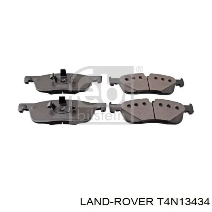 T4N13434 Land Rover sapatas do freio dianteiras de disco